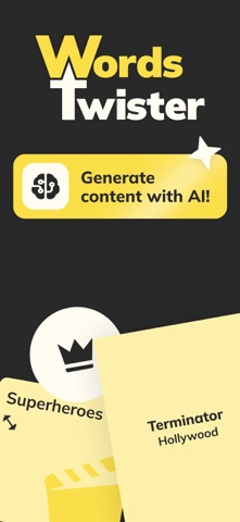Words Twister: Guess up game iPhone screenshot