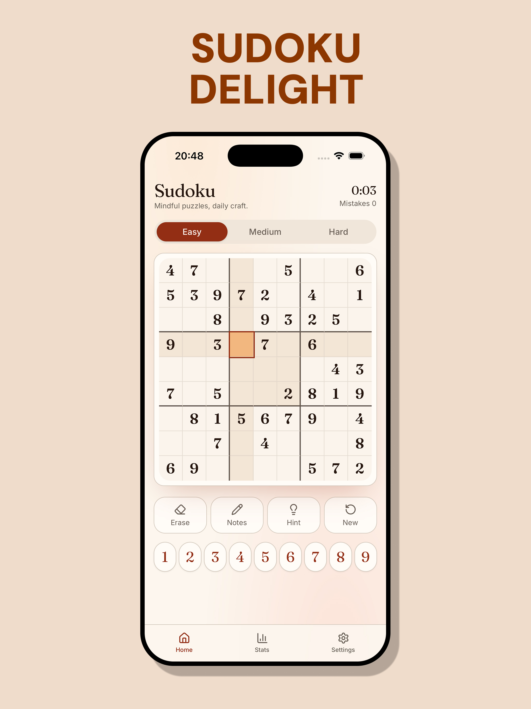Sudoku Delight: Brain Game