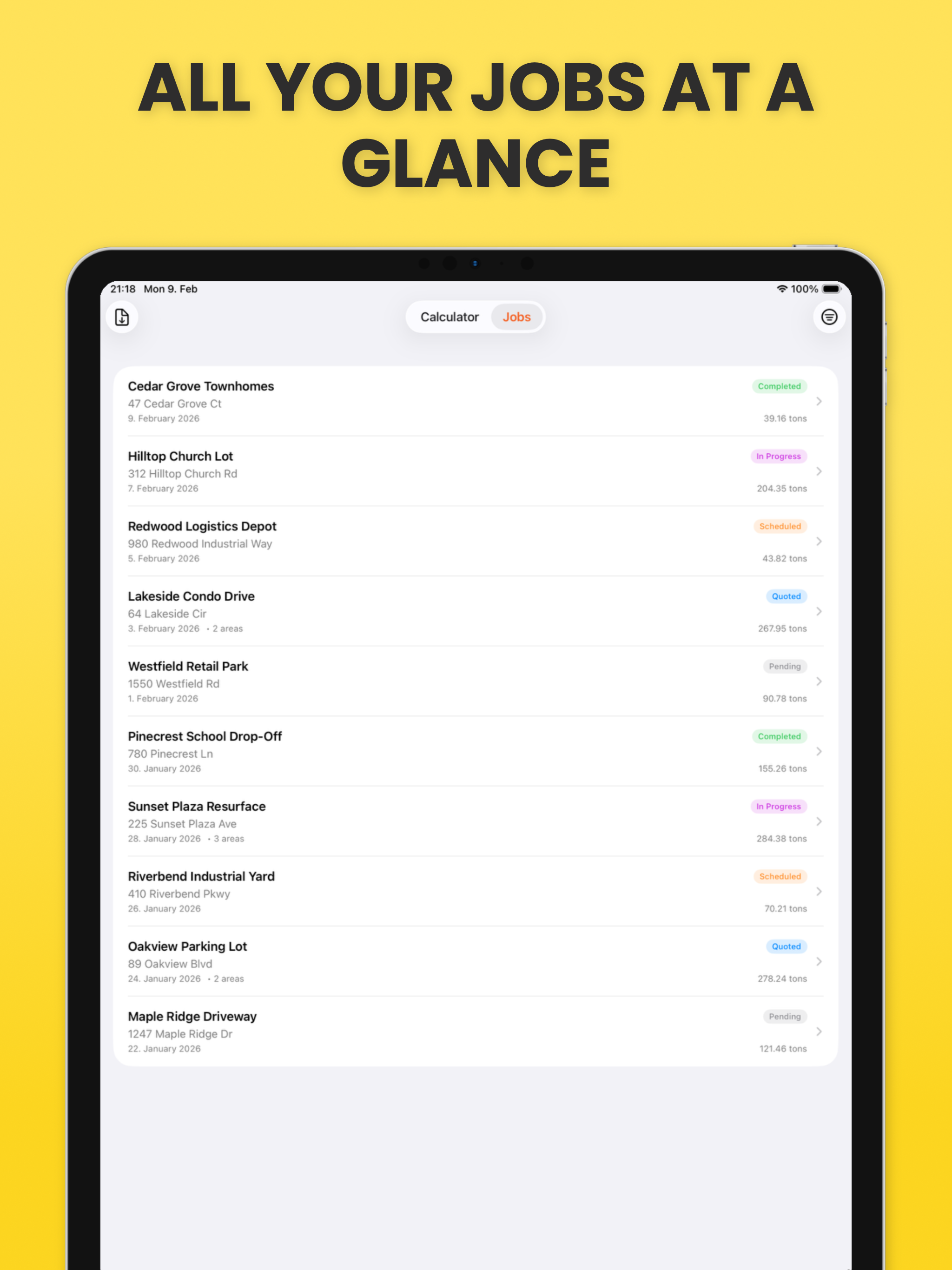 Asphalt Paving Calculator