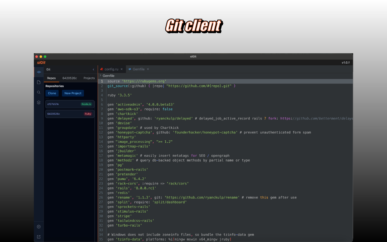 siGit: Code & Deploy