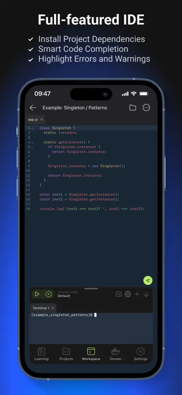 CodeSnack IDE screenshot 2 of 9