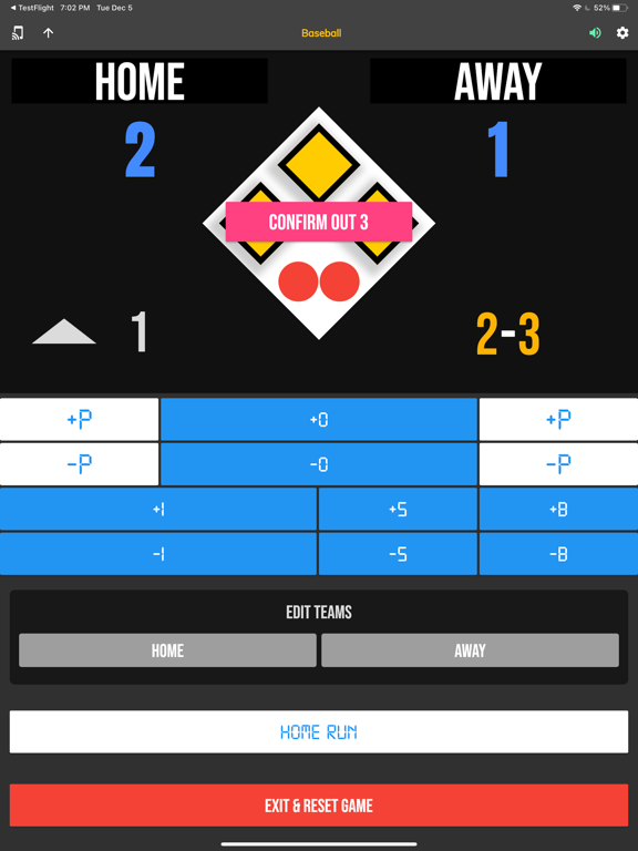 BT Baseball Controller iPad screenshot 7 - Sports app