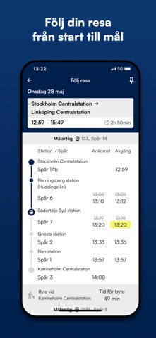 Mälardalstrafik iPhone screenshot 5