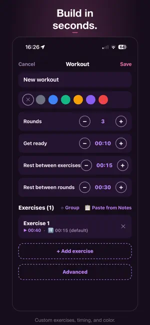 Ritmo Workout Timer screenshot 2