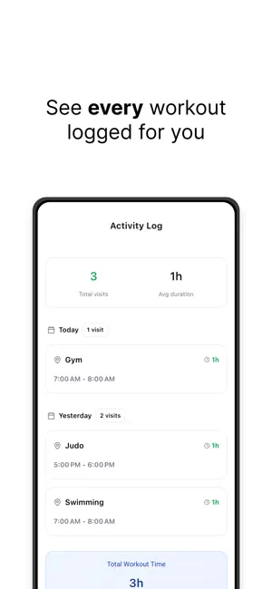GymTrack: Auto-Log Workouts screenshot 3