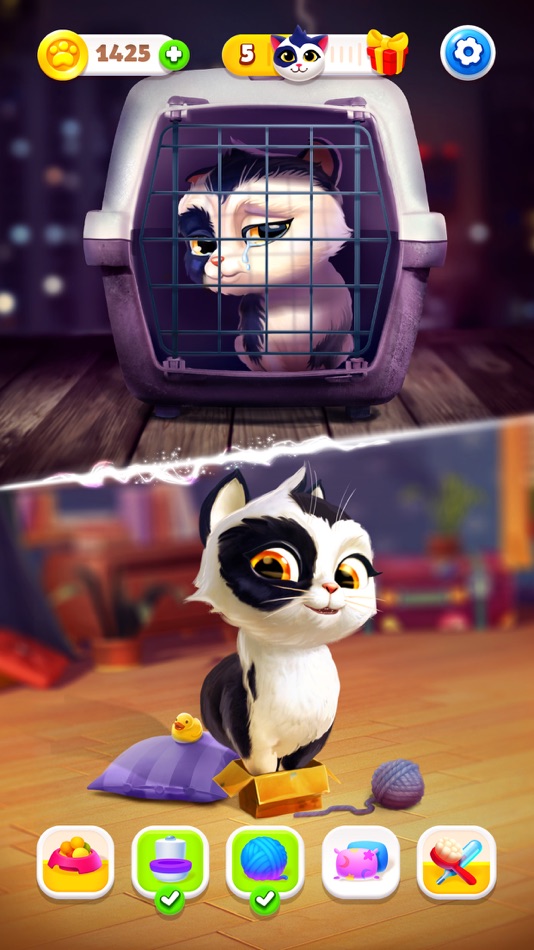 #5. My Cat – Virtual Pet Games (iOS) От: APPSYOULOVE LTD