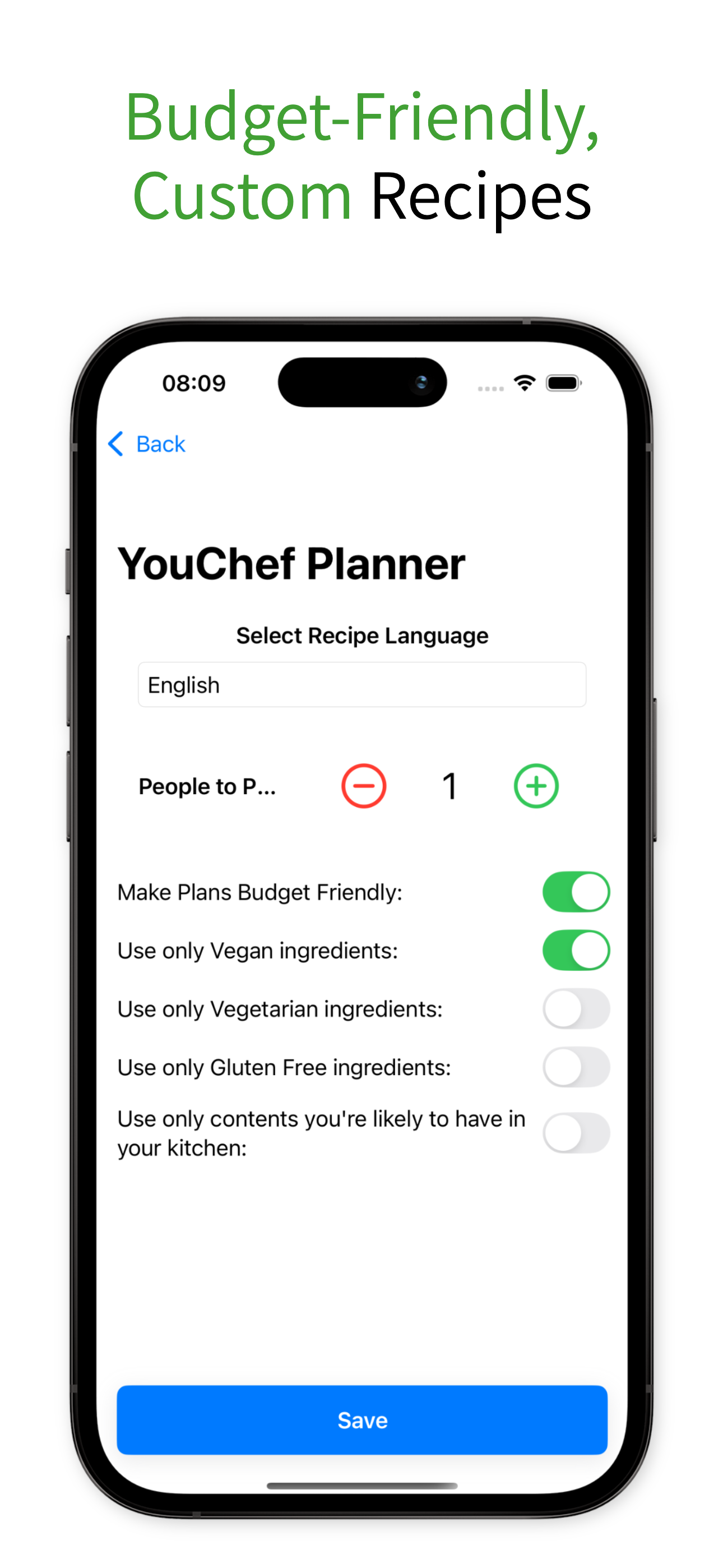 YouChef Planner