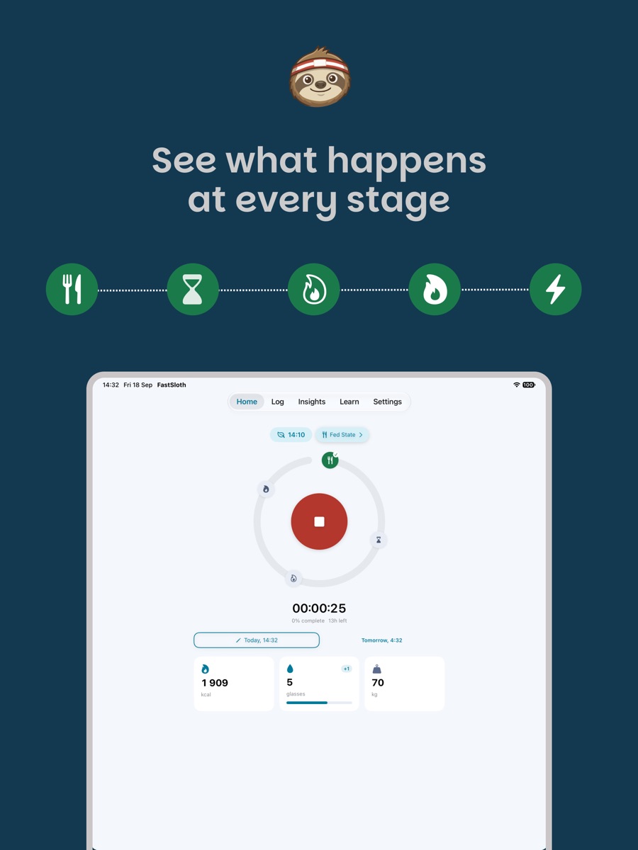 FastSloth: Fasting Tracker screenshot 10
