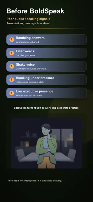 BoldSpeak: AI Speaking Coach screenshot 1
