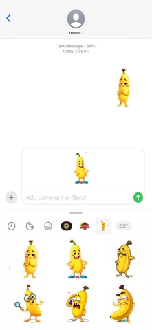 Grumpy Banana Stickers screenshot