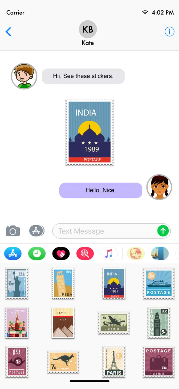 Screenshot #3 pour Famous Landmark Stamp Stickers
