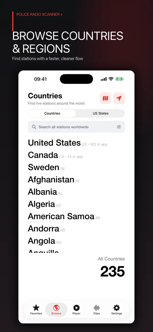 Screenshot #2 pour Scanner Radio Police +