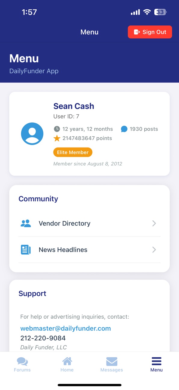 iPhone screenshot
