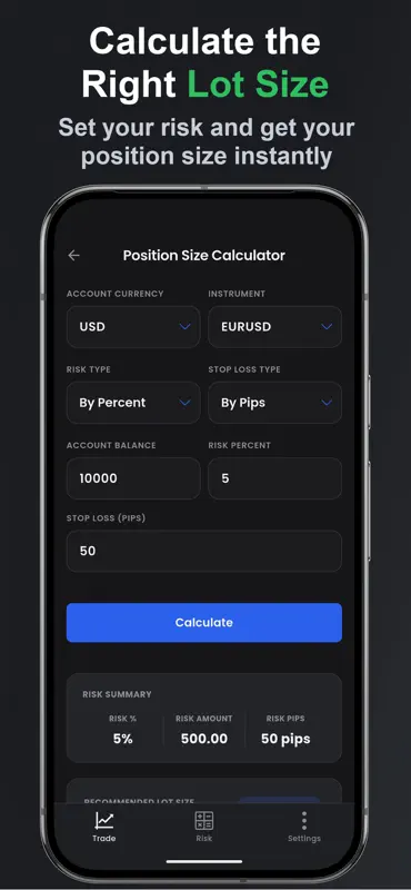 Forex Lot Size, FX Calculator screenshot 2 of 7