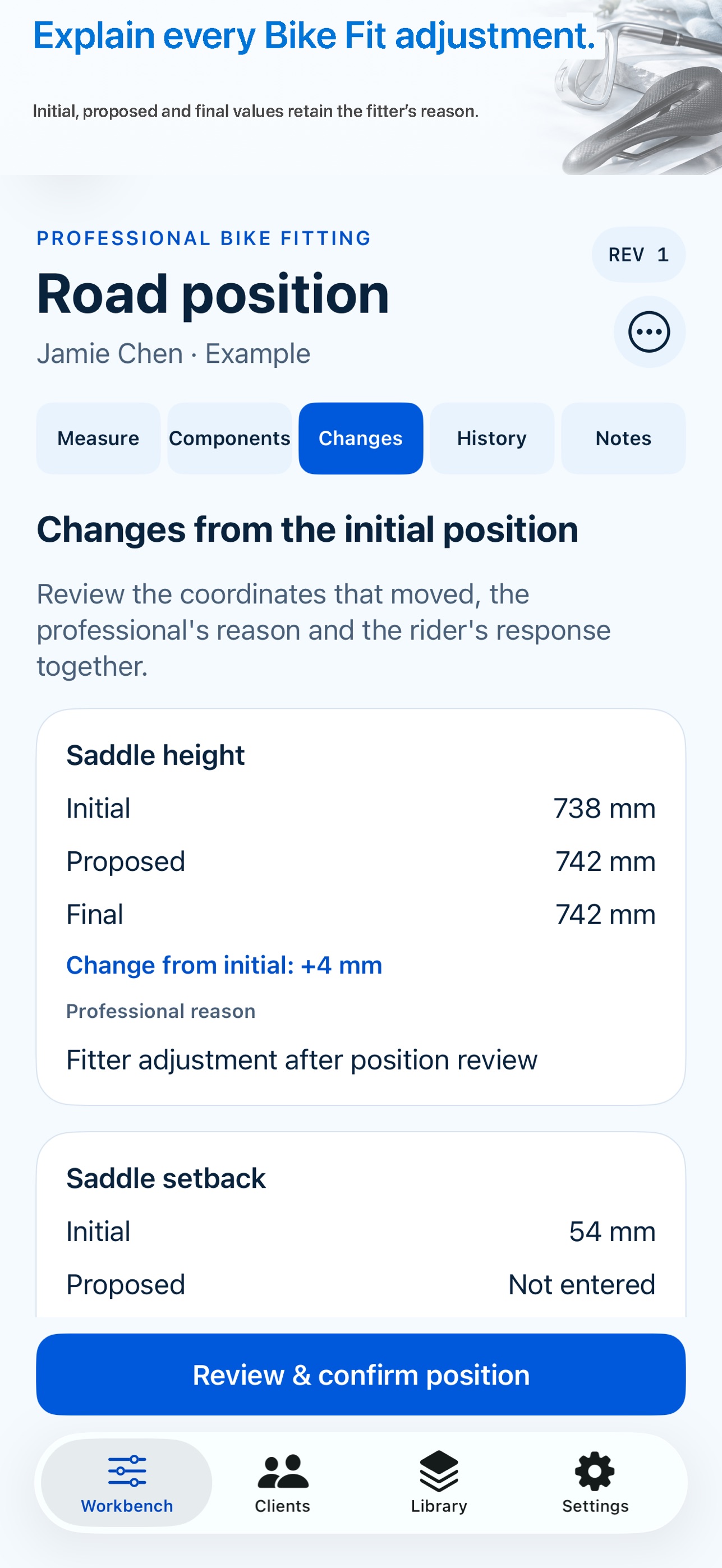 Screenshot 3 of GearTune: Golf & Bike Fit