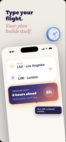 Arrivo - Beat Jet Lag App iPhone screenshot