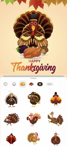 Happy ThanksGiving HD Stickers screenshot