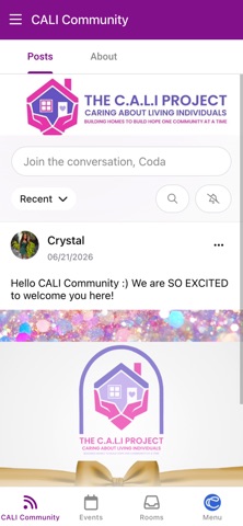 CALI Community iPhone screenshot