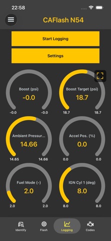 CAFlash N54 screenshot 2
