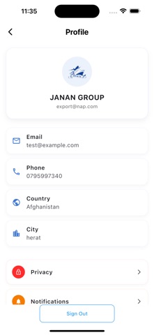 janangroup iPhone screenshot