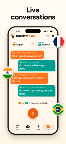 Translate Time - AI Translator iPhone screenshot