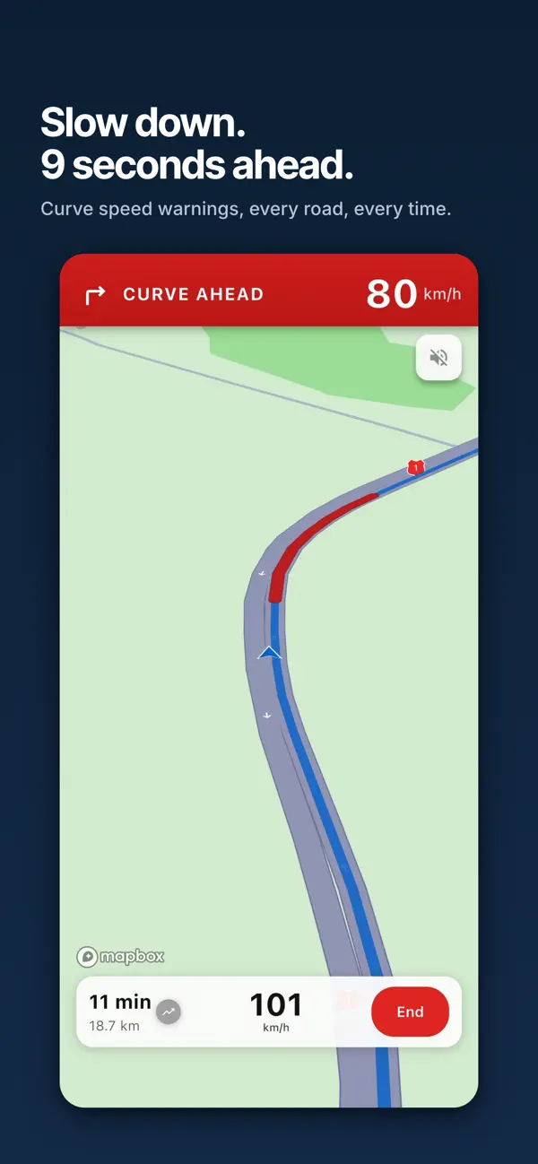 Screenshot #1 pour SmoothRide - Corner Speed