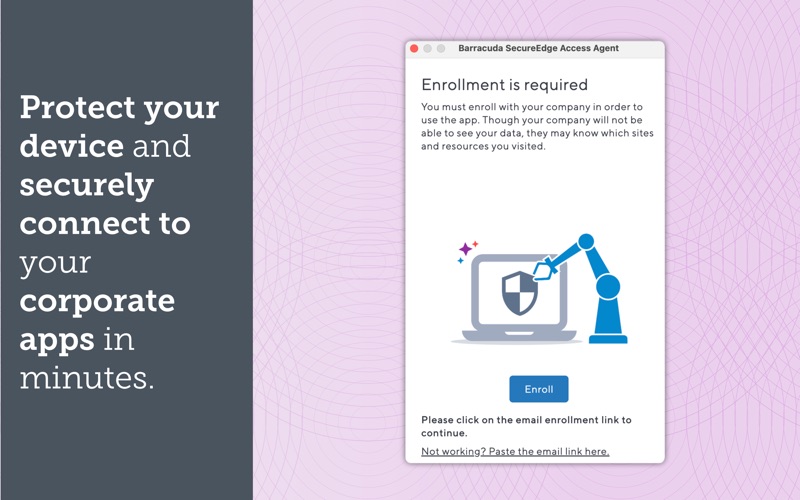 Barracuda SecureEdge Agent app screenshot
