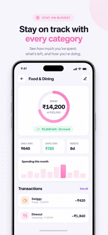 Lunor: Expense Budget Tracker screenshot