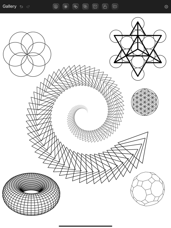 Screenshot #4 pour Sacred Geometry Drawing App