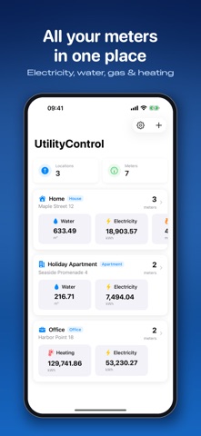 UtilityControl: Meter Tracker Screenshot 1 of 7