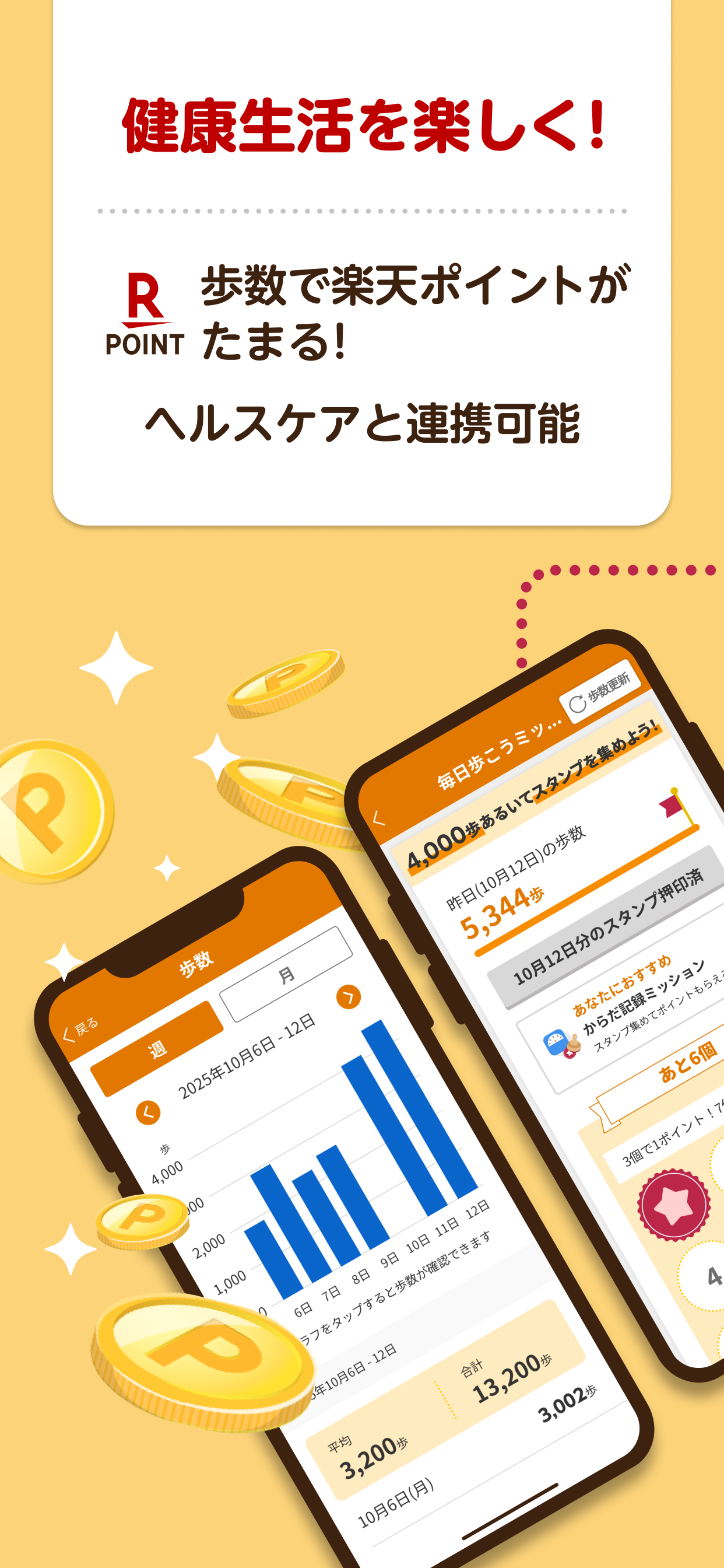 楽天シニア ウォーキングでポイントが貯まる健康生活応援アプリ