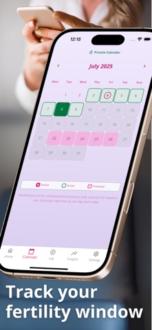 Period Tracker Calendar: Syana iPhone screenshot