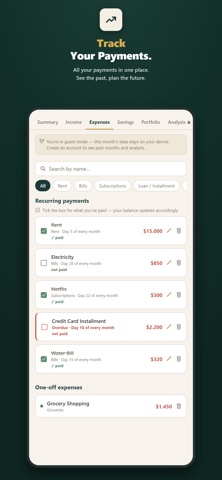 Cashcep - Budget Tracker screenshot 3
