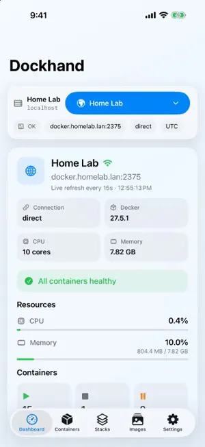 Dockhand Mobile screenshot 1