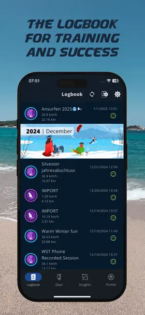 WindsportTracker: GPS Logbook screenshot 1