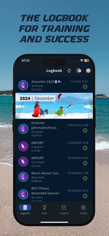 WindsportTracker: GPS Logbook Screenshot 1 of 4