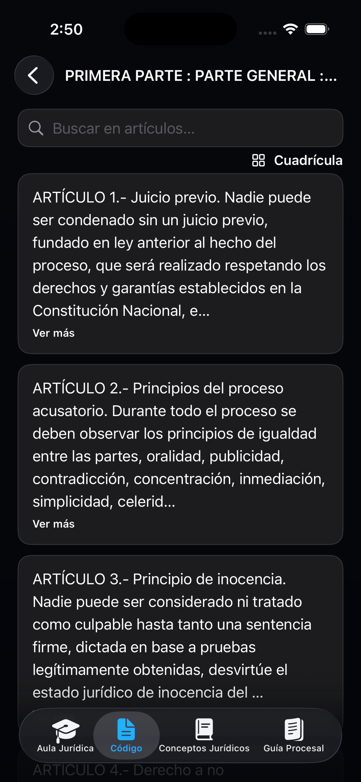 Código Procesal Penal Federal screenshot 8