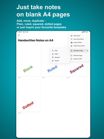 A4Pad – Annotate, Merge PDF iPad screenshot