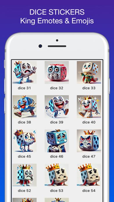 Screenshot #1 pour Dice Fun Stickers & Emojis