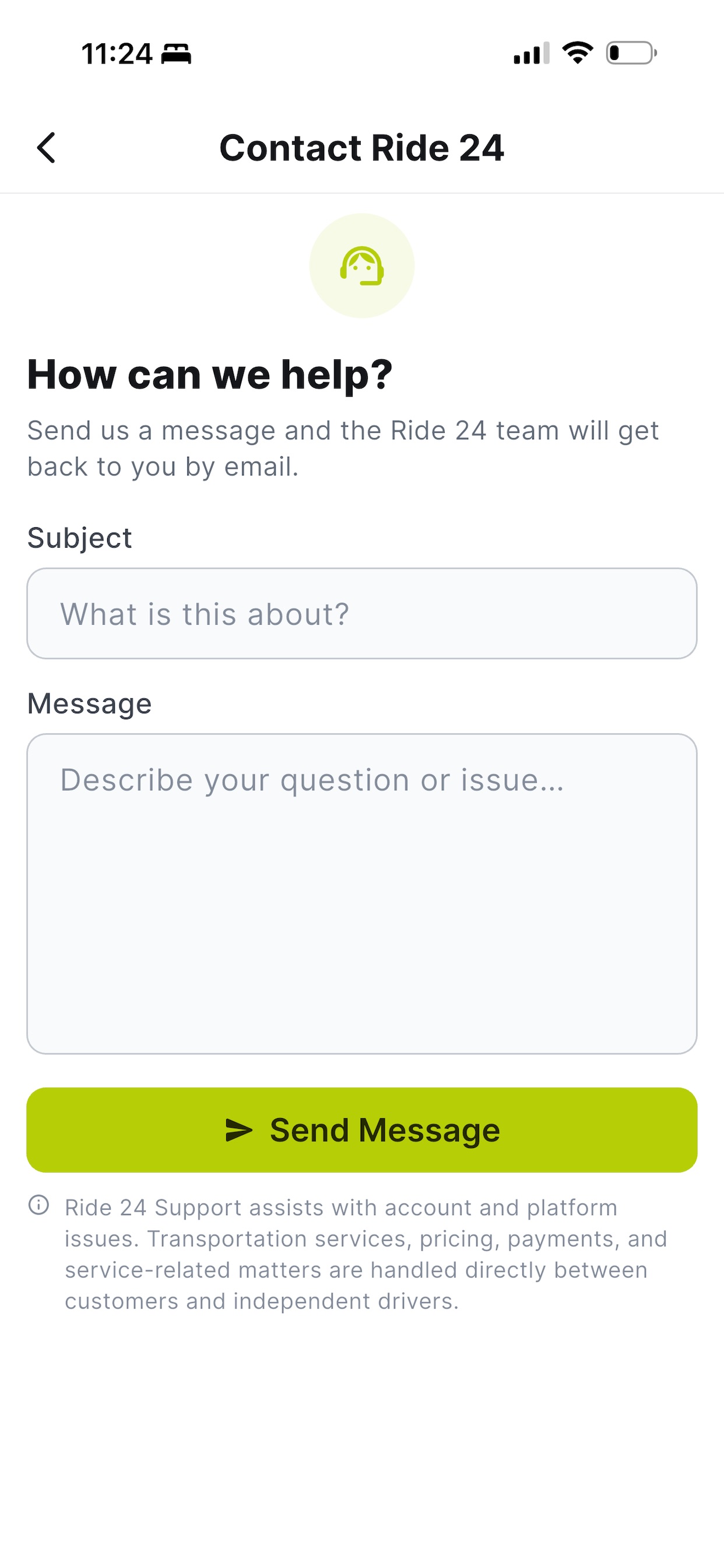 Screenshot 7 of Ride 24 Provider