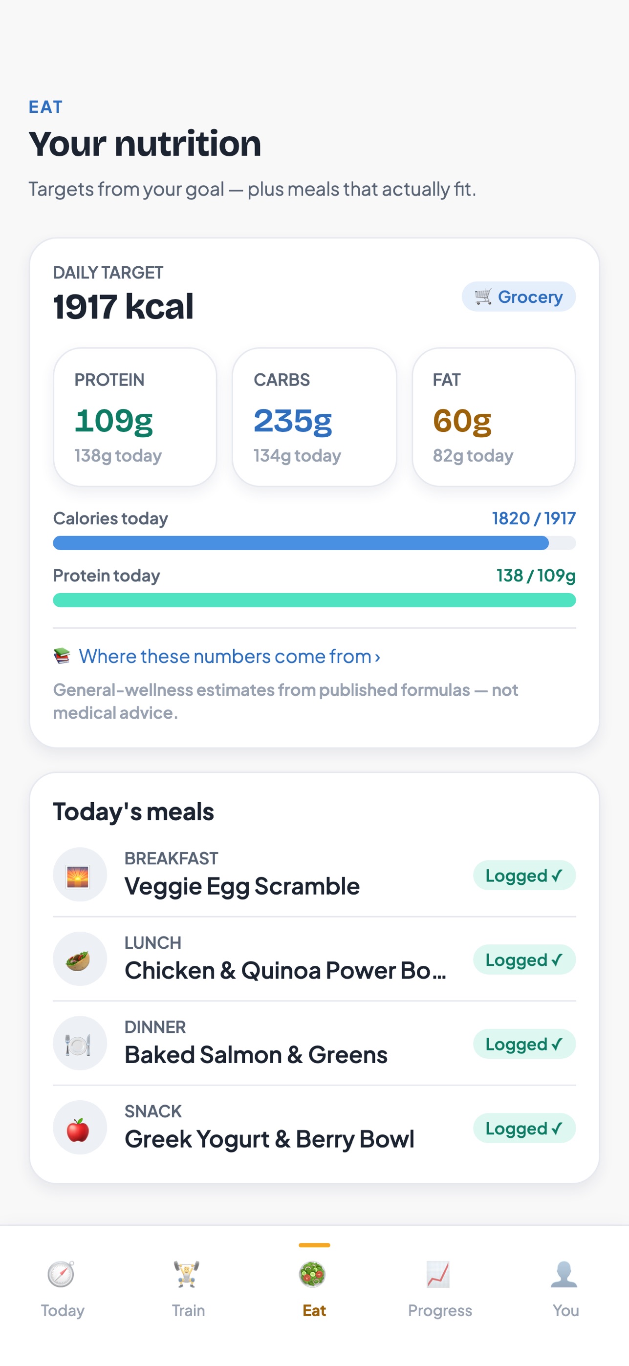 Screenshot 3 of AI Workout and Nutrition Coach
