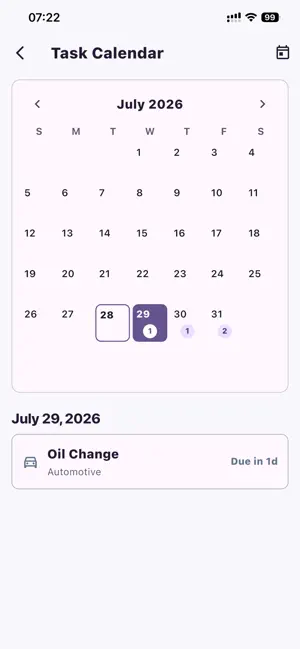 When Did I Last: Task Tracker screenshot 2