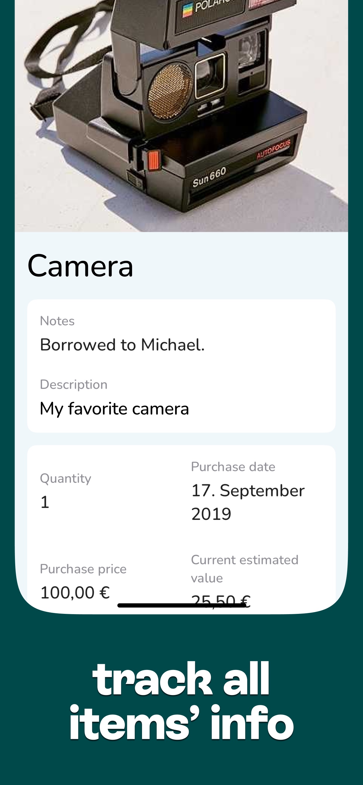 Inventory Tracker Itemlist screenshot 1