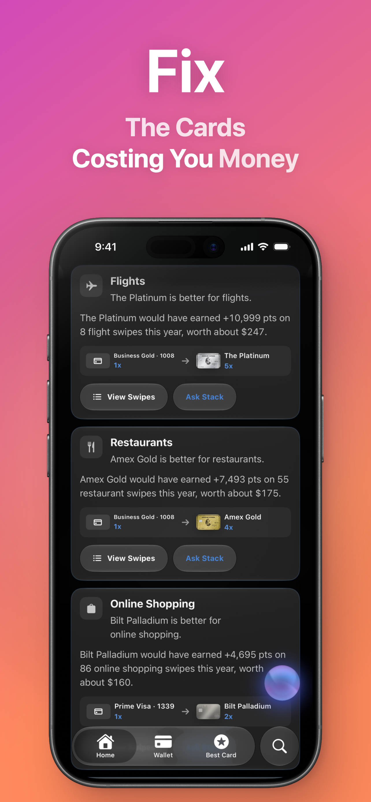 Credit Card Tracker: CardStack screenshot 7