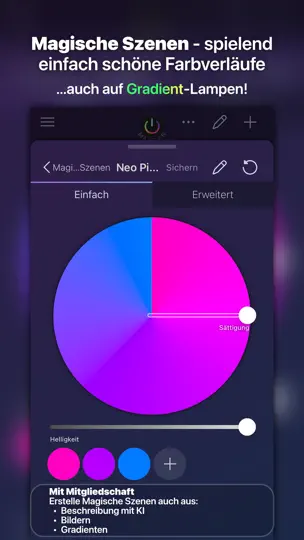 Screenshot von IConnectHue Für Philips Hue auf dem iPhone 7