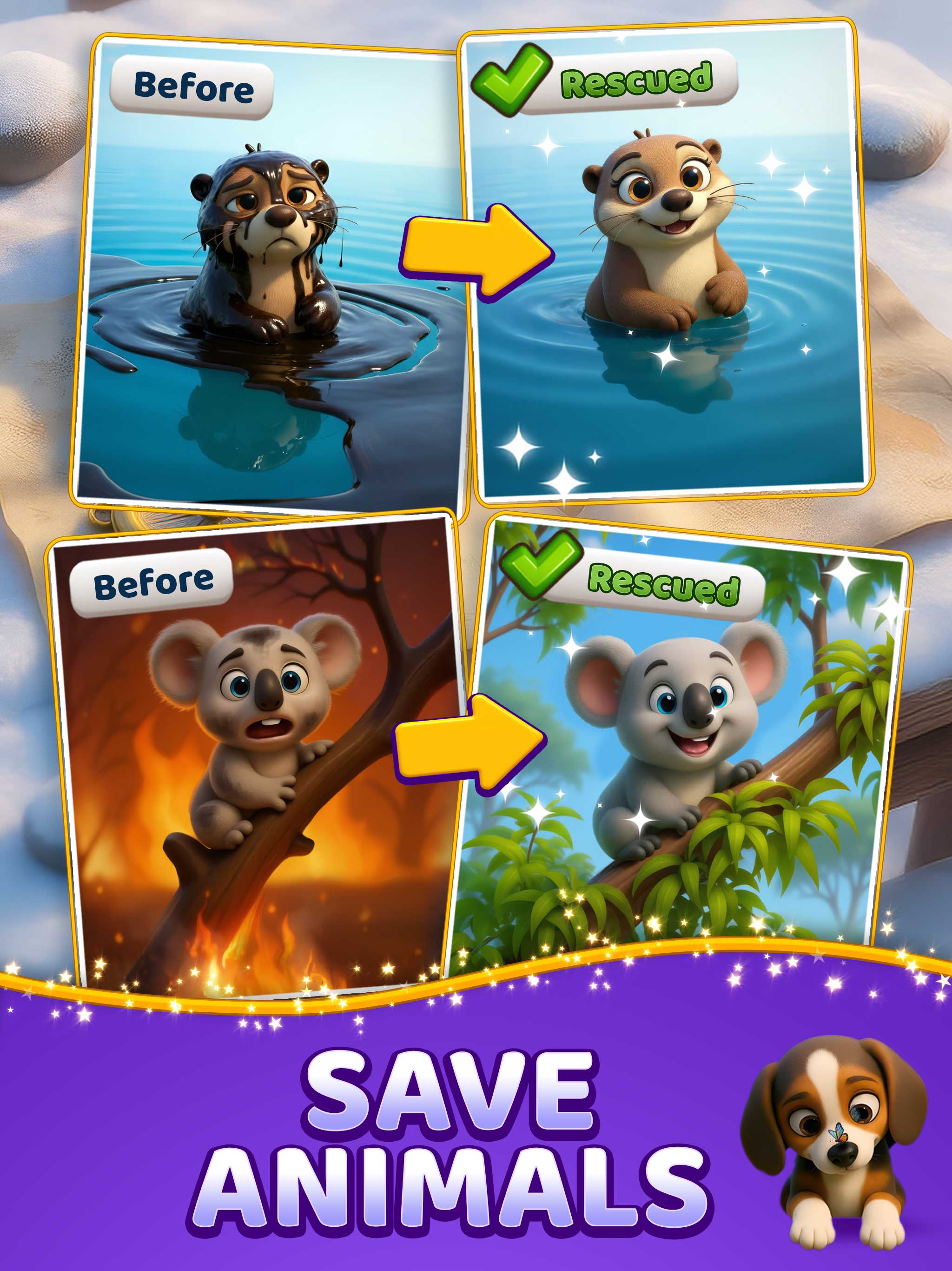 Animal Crush: Match‑3 Rescue