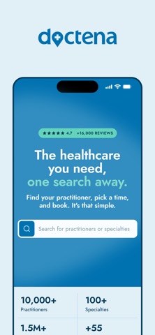 Doctena iPhone screenshot 1