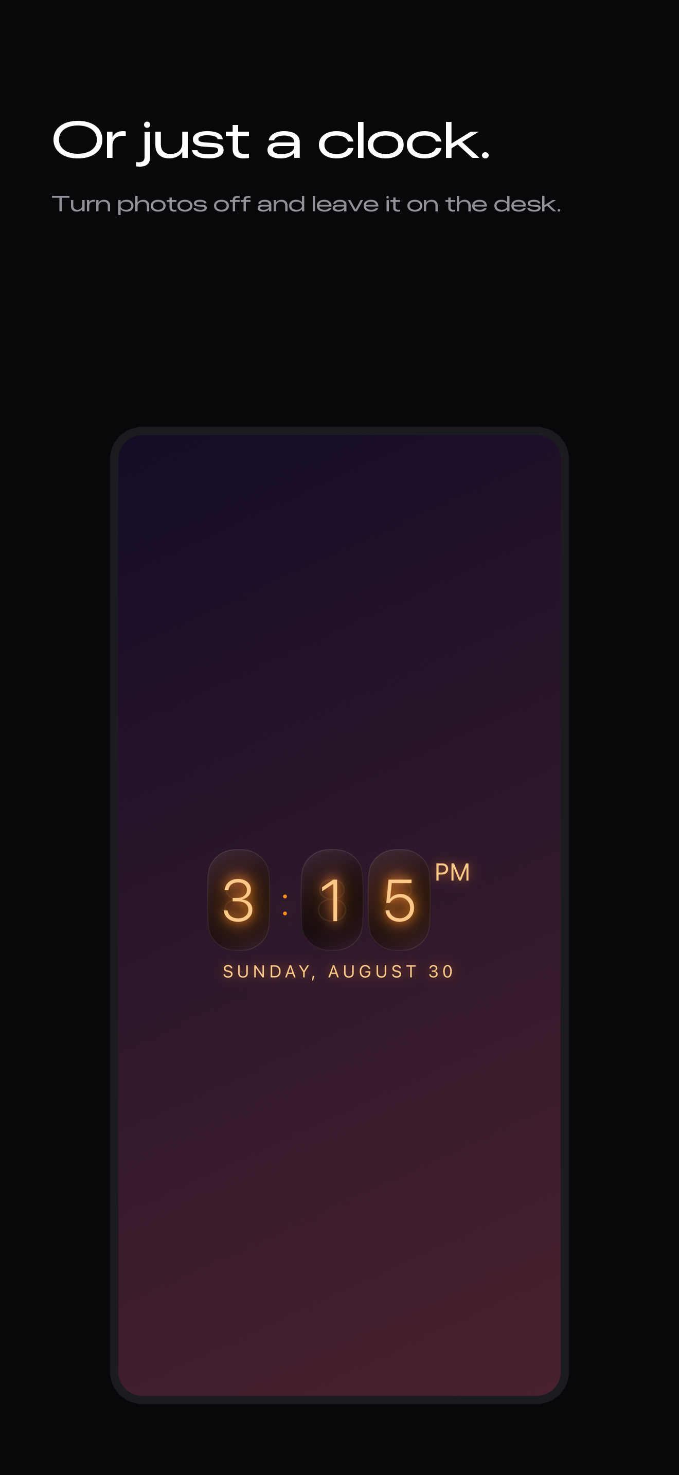 Tabletop: Flip Clock & Photos screenshot 4