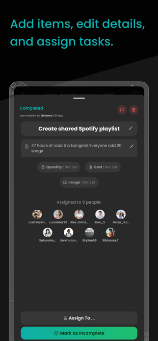 LoopList – Collaborative Lists Screenshot 5 of 8