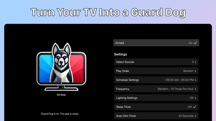Screenshot #1 pour Guard Dog Security Alarm
